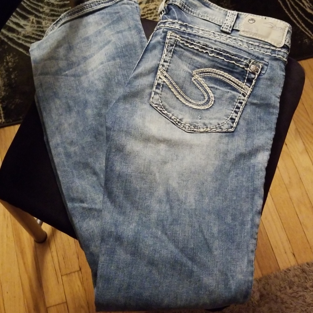 Silver jeans